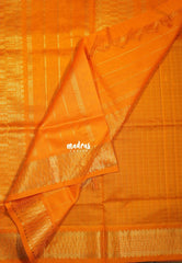 Royal Purple - Mookuthi Amman Silk Cotton Muthu Kattam with Traditional Border Contrast Pallu and Blouse - Perfect for Wedding Functions