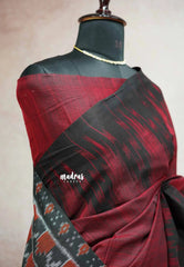 Maroon - Nandhitha sambalpuri ikkat khadi