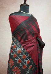 Maroon - Nandhitha sambalpuri ikkat khadi