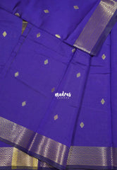 Thendral - Kanchi semi silk Nayanthara inspired borders and buttas - Purple