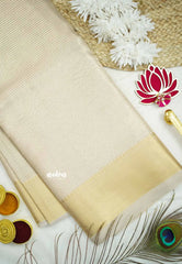 Nayanthara Ambani wedding saree - Banarasi Tissue silk - Beige color