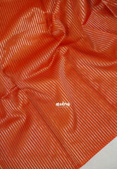 Rust Orange - Nayanthara inspired Saree Banarasi Tissue silk - Perfect for Night Functions