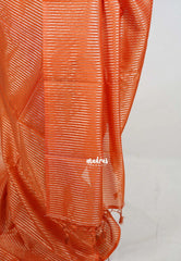 Rust Orange - Nayanthara inspired Saree Banarasi Tissue silk - Perfect for Night Functions