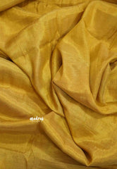 (PRE-BOOKING) Swarna - Organic Soft Tissue linen saree Full gold