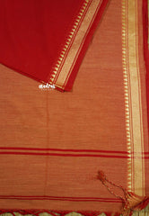 Chilli red - Paavai khadi small thread border Actress simran saree