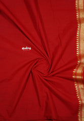 Chilli red - Paavai khadi small thread border Actress simran saree