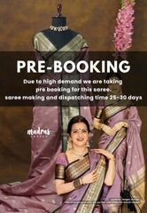 (PRE-BOOKING) Antique Pink - Kanimozhi - Soft Silk with Traditional Border - Best for Wedding Functions