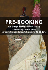 (PRE-BOOKING) Earthy tone Beige - Isha - Chanderi Silk with Grooves and Kalamkari Prints - Best for Office Wear