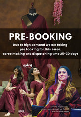(PRE-BOOKING) Maroon - Nayanthara award saree Tissue zari pallu with gold border blouse - Shilpa saree