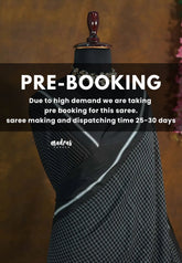 (PRE-BOOKING) Patteda Anchu saree Black with black