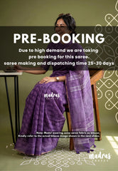 (PRE-BOOKING) Lavender Purple - Pragathi - Linen Cotton Saree with Jaipur Prints with Tiny Border - Best for Office Wear | Casual Wear