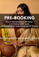 (PRE-BOOKING) Sico Gadwal checks - Beige - Best for gifting / functions