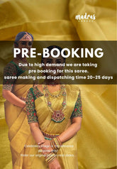 (PRE-BOOKING) Celebrity hit Gold Tissue silk saree