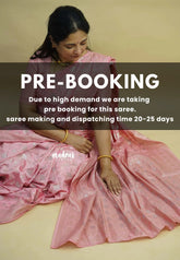 (PRE-BOOKING) Blush Rose - Pushpavalli - Rich Banarasi Silk with Full Floral Weaving Body