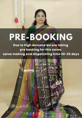 (PRE-BOOKING) Multicolor - Meenakari printed silk multi color with patola pallu