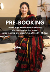 (PRE-BOOKING) Black with Maroon - Soft Mul cotton candy pop multicolor without blouse