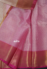 Peach Blossom Pink - Sai pallavi inspired Tissue banarasi silk