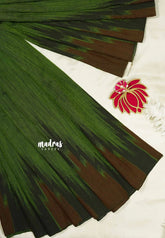 Deep green - Nandhitha sambalpuri ikkat khadi