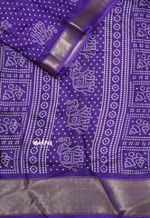 Violet purple - Light weight Vasundra printed silk