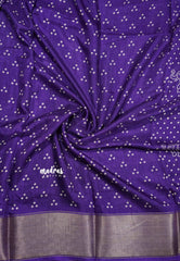 Violet purple - Light weight Vasundra printed silk