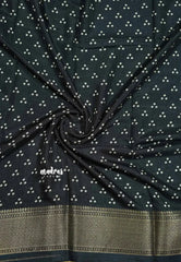 Black - Light weight Vasundra printed silk