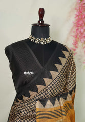 Pastel Brown - Shalini Fancy Kota Cotton with Checks - Best for Office Wear