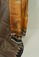 Pastel Brown - Shalini Fancy Kota Cotton with Checks - Best for Office Wear