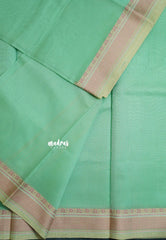 Mist Mint - Shalini Plain Kota Silk Saree with Thread Weaving Border - Perfect for Office Wear