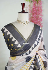 Blush Beige - Shalini Premium Kota Silk Saree with Ball Butta Prints - Best for Small Functions | Casual Wear