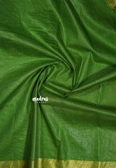 Parrot Green Glow - Shalini Premium kota silk embroidery with small border