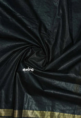 Bold Black - Shalini Premium kota silk embroidery with small border