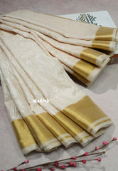 Ivory Illusion - Shalini Premium kota silk embroidery with small border