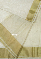 Ivory Illusion - Shalini Premium kota silk embroidery with small border