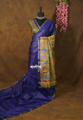 Violet Purple - Shalini Premium Kota Silk with Kalamkari Pallu and Blouse - Best for Small Functions