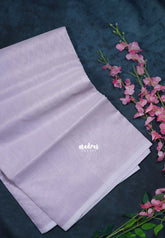Creamy Lavender - Shalini Kota Silk Saree with Checks - Perfect for Office Wear | Casual Wear
