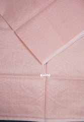 Blush Peach - Shalini Plain Kota Silk Saree with Checks - Perfect for Office Wear | Casual Wear