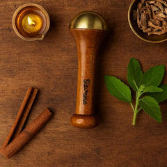 Suvana Kansa Wand – Ayurvedic Bronze Massager for Face & Foot