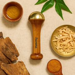 Suvana Kansa Wand – Ayurvedic Bronze Massager for Face & Foot