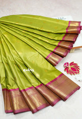 Dual shade Green - Sico Gadwal semi silk