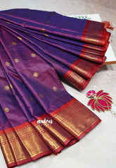 Dual shade Magenta purple - Sico Gadwal semi silk