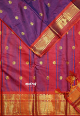 Dual shade Magenta purple - Sico Gadwal semi silk