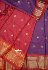 Dual shade Magenta purple - Sico Gadwal semi silk