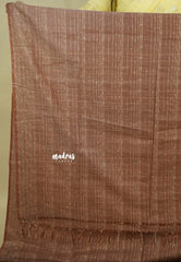 Honey Brown - Silk Linen saree - Perfect for Office Wear
