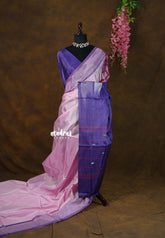 Baby Pink - Sinamika Vegan silk Chinnala pattu with blouse pattern 2 - Perfect for Festive Wear