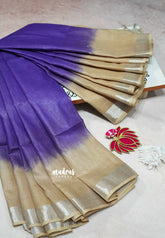 Purple - Soft linen cotton with gradient colors