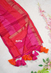 Sunset Sorbet shade - Soft Mul cotton candy pop multicolor no blouse - Perfect for Office Wear | summer wear | Casual wear