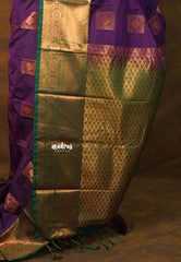 Dark Magenta Purple - Sowbhagya Gift silk – Soft Silk Elegance Saree with Rich Pallu and Blouse - Perfect for Festive Celebration