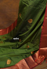 Olive Green - Sowbhagya Gift silk – Soft Silk Elegance Saree with Rich Pallu and Blouse - Perfect for Festive Celebration