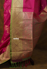 Queen's Pink - Sowbhagya Gift silk – Soft Silk Elegance Saree with Rich Pallu and Blouse - Perfect for Festive Celebration