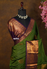 Mehendi Green - Sowbhagya Gift silk – Soft Silk Elegance Saree with Rich Pallu and Blouse - Perfect for Festive Celebration